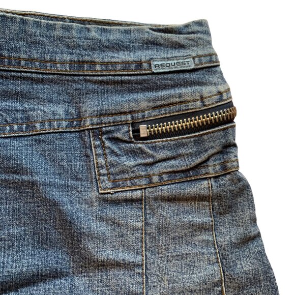 REQUEST - Denim - Blue Jeans Mini pleated skirt with zip details - medium - Picture 9 of 12